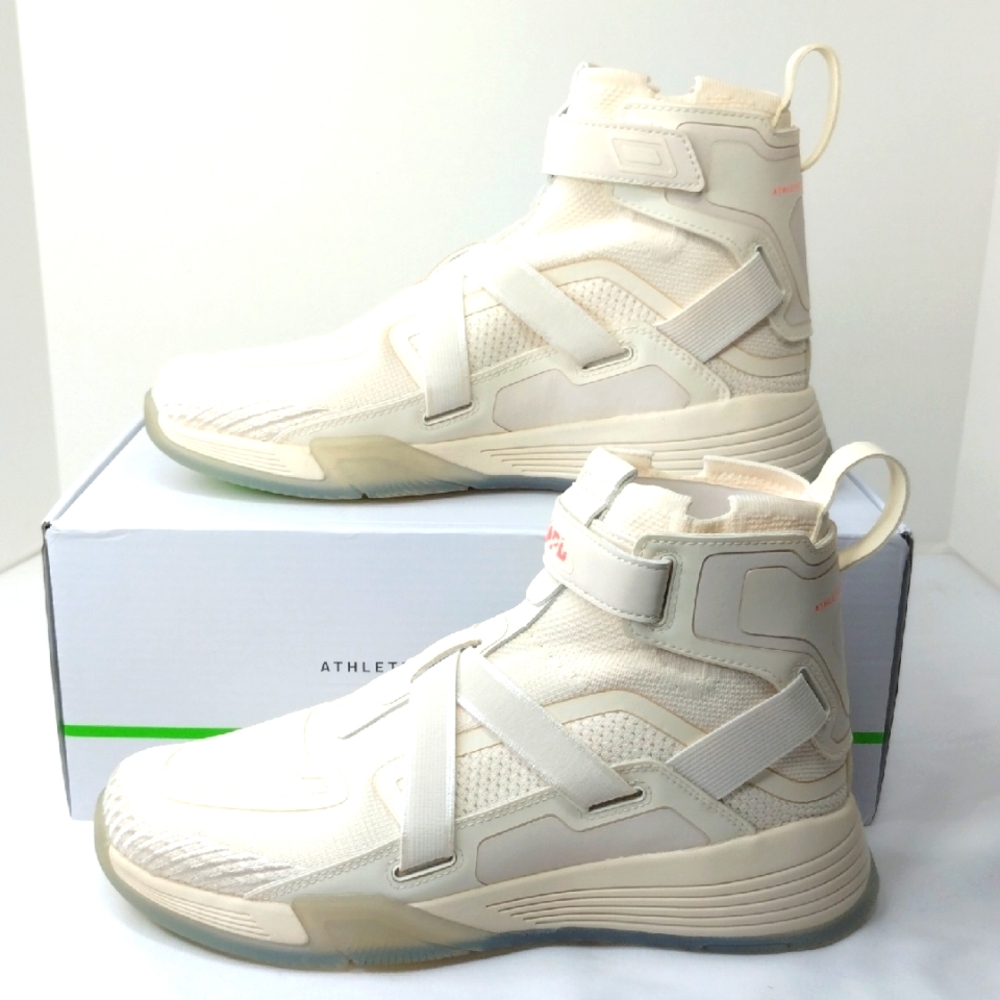 NIB APL Super Future Pristine/Laser Red Basketball Shoes Sneakers